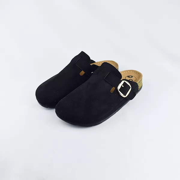 Sabot pour femme 700-1 noir daim...............   miniature